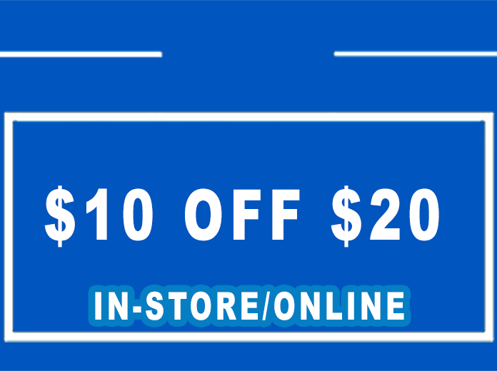 Low3s $10 OFF $20 - INSTORE or ONLINE